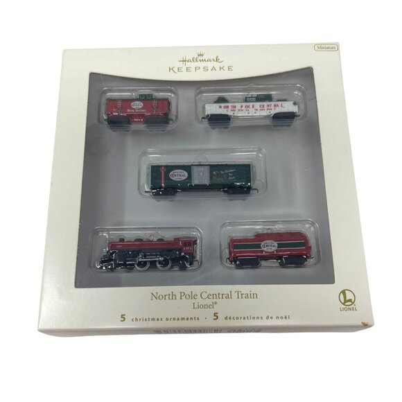 Lionel North Pole Central Train Ornament Set - Hallmark Keepsake Ornament - Picture 1 of 5